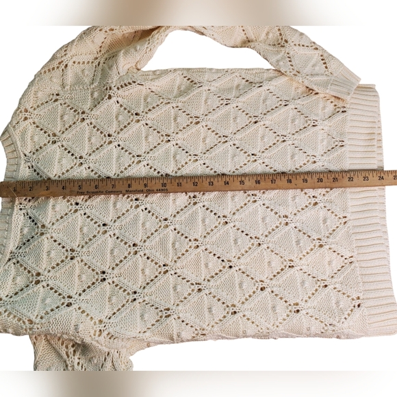 Tommy Hilfiger Cream Sweater for Women. MED - Picture 11 of 11